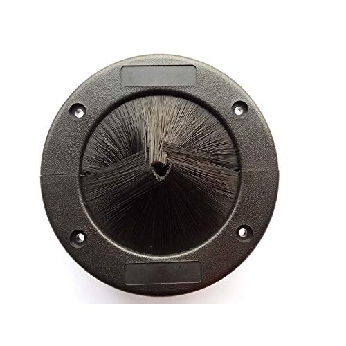 4-Inch Cable Management Grommet for Raised Floors - Airflow & Dust Protection, Data Center & Server Room Use - Durable Rubber Floor Grommet Insert (Single Pack)