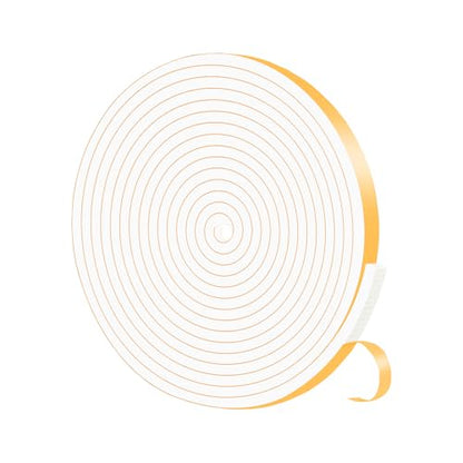 Weather Stripping Door Seal,Weather Stripping,Soundproof,Cold Insulation,High Density CR Foam Insulation Tape for Door,Windows (White, 1/4 in X 1/16 in x 33Ft) - size: 1/4 In x 1/16 In x 33 Ft