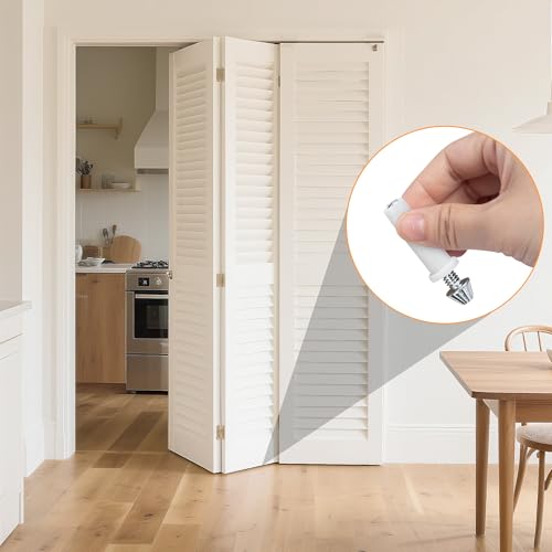 8 Pcs Bi-Fold Door Bottom Pivot Kit, 2 Size Folding Door Hardware Repair Bottom Pivot, Bifold Door Hardware Bottom Pivot for Folding Door Repair(3/8inch and 7/16inch)