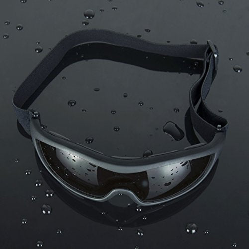 Viriber Motorcycle Goggles - UV Protective Outdoor Glasses, Dust-proof Combat Goggles (Deep Black) - color: Deep Black