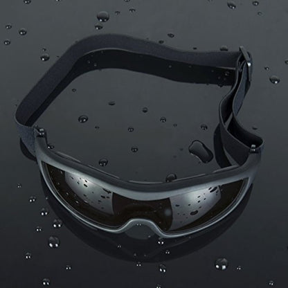 Viriber Motorcycle Goggles - UV Protective Outdoor Glasses, Dust-proof Combat Goggles (Deep Black) - color: Deep Black