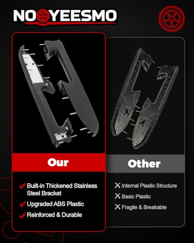 Left Driver & Right Passenger Side Armrest Repair Kit Compatible with 2010-2014 Silverado 2500 HD 3500 HD Sierra 2500 HD 3500 HD Door Panel with Release Handle Below Armrest Replace 22818465 22818470 - size: 22818465-470LR