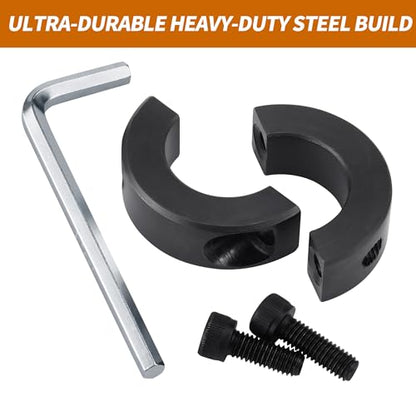 Office Chair Cylinder Clamp Fix Kit – Heavy Duty Steel Bracket to Stop Chair Sinking, Adjust Height Without Gas Lift Replacement, Office Chair Saver Kit, No Tools Required