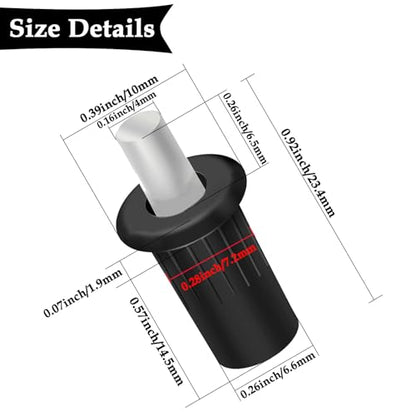Aifeier ET 8 Pieces Cabinet Door Repair Pins Damper Replacement Repair Pins Blinds Spring Loaded Furniture Fittings Door Spring Parts - color: Black