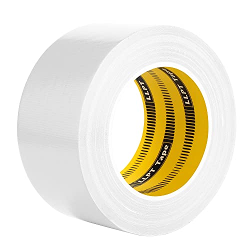 LLPT Duct Tape Premium Grade 2.36 Inches x 108 Feet x 11 Mil Easy Tear Residue Free Strong Adhesive Color White (DT243) - color: White