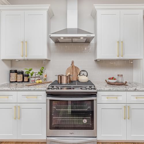 9BUILD 6 Pack 3.75 Inch Kitchen Cabinet Handles Gold - Kitchen Cabinet Pulls Hardware for Drawer Gold Pull - color: Gold, size: 3.75"/96MM Hole Center, style: 6 Pack
