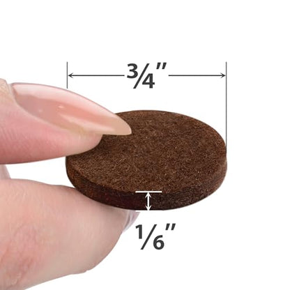 X-PROTECTOR Felt Furniture Pads - 56 PCS 3/4" Floor Protectors for Chair and Furniture Feet - Protect Your Hardwood Floors! (Brown, Round) - size: 3/4" 56 Brown, Round