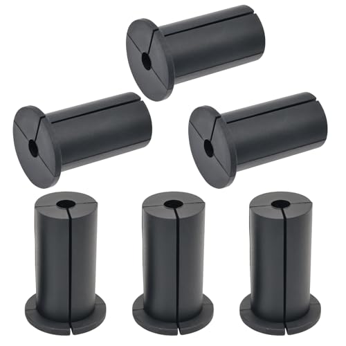 EASYEAH 6pc Starlink Cable Grommet 1" Silicone Waterproof Wall Hole Pass Through Split Cable Bushings for TV Wire Ethernet Cord, Starlink Cable Routing Kit Accessories, 52.5mm/2.07" Ht, Black - color: Black-6, size: 1 in Dia x 2.07 in H