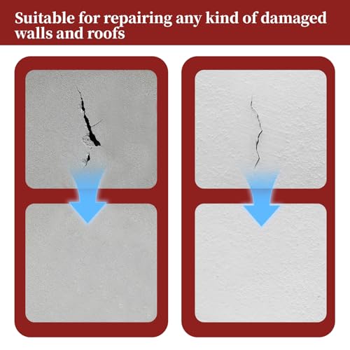 13 Pack Drywall Repair Patch, 2 Inch Drywall Repair Kit Patch with Extended Self-Adhesive Mesh, Dry Wall Patches Kits for Holes, Comes with Scraper and Sandpapers