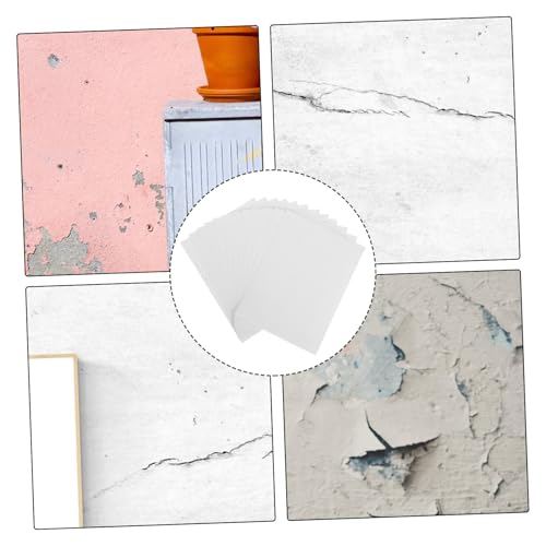Housoutil 12pcs Wall Panel Repair Stickers Skirting for Mobile Home Exterior Self-Adhesive Patch Siding Patches for Wall Drywall Repair Blemishes Tools Siding Tools Waterproof Vinyl White