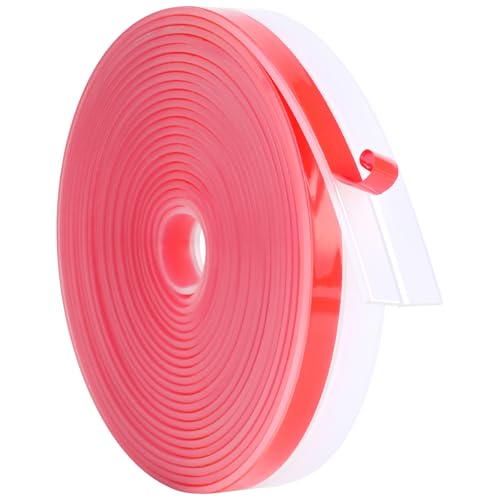 ToLanbbt Weather Stripping Silicone Door Seal Strip 1 in x 20 ft Door Draft Stopper Self Adhesive Door Draft Tape, Side & Bottom Gaps Insulation Strip for Glass Shower Door Sliding Door Window, Clear - color: Clear, size: 1IN x 20FT