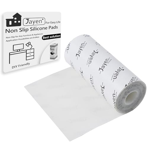 Non Slip Self Adhesive Silicone Cuttable Furniture Pads - 5x40 inch Versatile Non-Slip Silicone Pads for Variety of Objects, Appliances and Furniture - color: 5x40 Translucent