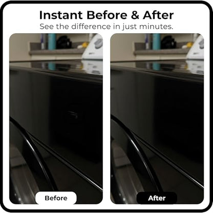 spot. High-Gloss Black Touch Up Paint – Porcelain and Appliance Repair for Chips, Stains, Scratches, and Cracks on Fridges, Microwaves, Dishwashers, Dryers, Tiles, and Metal Surfaces – 1 fl oz - color: Black Pearl