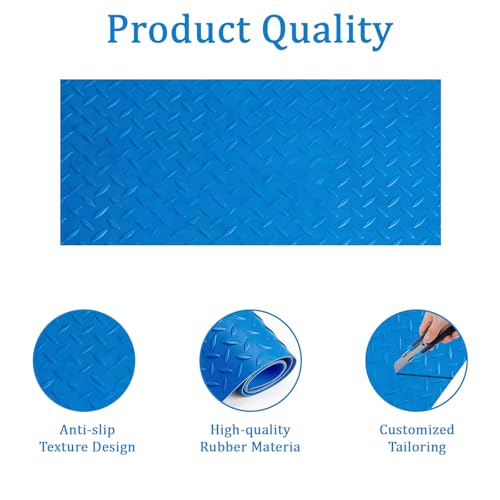 Swimming Pool Ladder Step Mat, 36" x 36" Protective Pool Ladder Pad Step Mat with Non-Slip Texture, Pool Liner Protection Mat for In-ground or Above Ground Pools