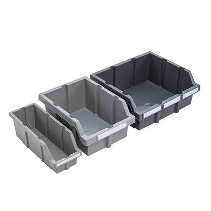 Seville Classics Commerical Grade NSF-Certified Bin Rack Storage Steel Wire Shelving System - 22 Bins - Gray - color: Gray, size: 22 Bin