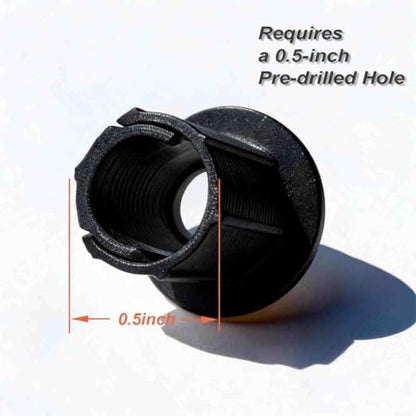 FANRTE 1/2" Wall Hole Cable Feed Through Bushing Grommet for Various Cables (Coax/Network/CCTV) Less Than 8 mm, 2 Pack - style: 1/2 inch wall hole for Coax Cable