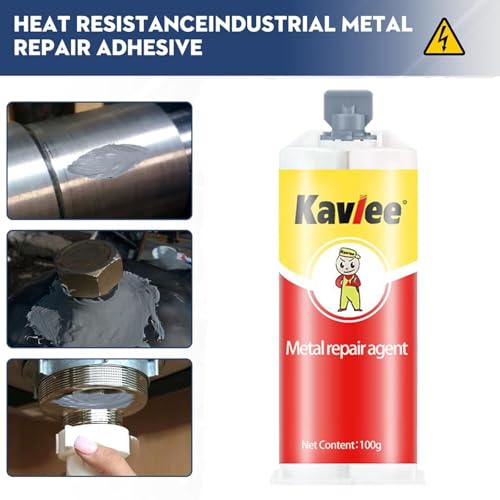 Metal Glue, Metal Repair Agent, Strong Foundry Glue, AB Waterproof Sealant, All-Purpose Repair, Suitable for Repairing All Surfaces 3.5oz