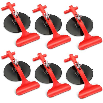 DASBET 6PCS Suction Cup Clamp Set Suction Cup Clamps for Convertible Glass Windshield Repair/Gluing Adjustable Glass & Windshield Repair Tools