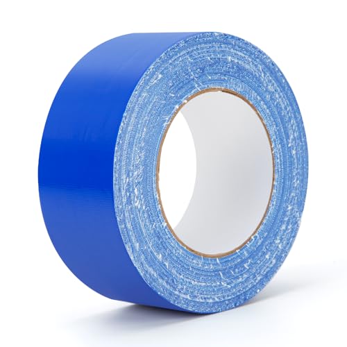 Blue Duct Tape Heavy Duty Waterproof, 40 Yards X 2 Inch, 9 Mils Thickness Strong Adhesive Sticky, No Residue, Easy Tear by Hand for Home Repairs Indoor Outdoor Crafts Packing HVAC and Construction - color: Blue 2 Inches Width, size: 40 Yards/Roll X 1 Roll