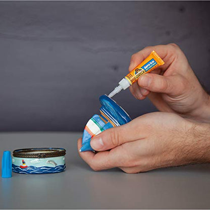 Gorilla Super Glue, Fast‑Setting, Impact‑Tough All‑Purpose Adhesive with Anti-Clog Cap, 4 -3 g Tubes, (Pack of 1) - Clear - size: Pack of 1, style: Liquid