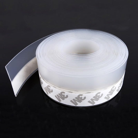 TAROSE Weather Stripping, Silicone Door Seal Strip Door, Window, Transparent 16 Feet Long (Width 45mm) - color: Lucent, size: 45 mm, 16.5ft