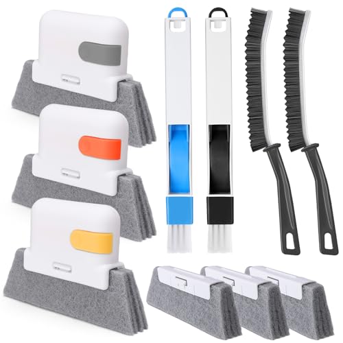 Palksky Window Track Cleaner Set, Window Groove Cleaning Brush Tools, 7 Pieces