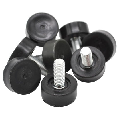8 Pack 3/8" Wire Shelving Rack Thread Leveling Feet Bolt, Furniture Adjustable Leg for Chair Stool Table Cabinet Cupboard Couch Desk Sofa - style: Leveling Feet 8 Pack