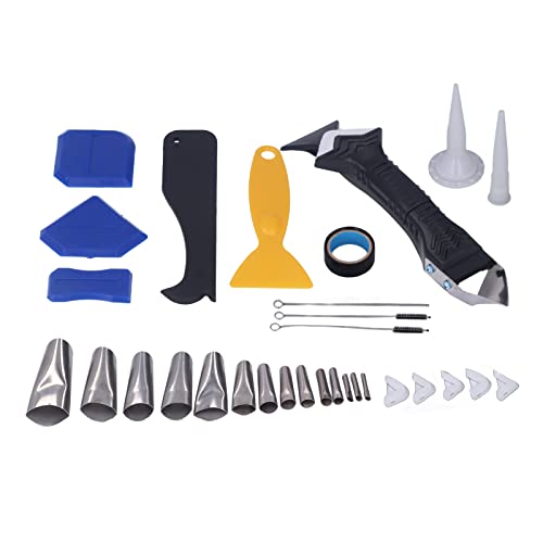 5 in 1 Silicone Caulking Tools Multifunctional Shovel Angle Scraper Silicone Sealant Finishing Tool Caulk Remover and Sealant Scraper Set