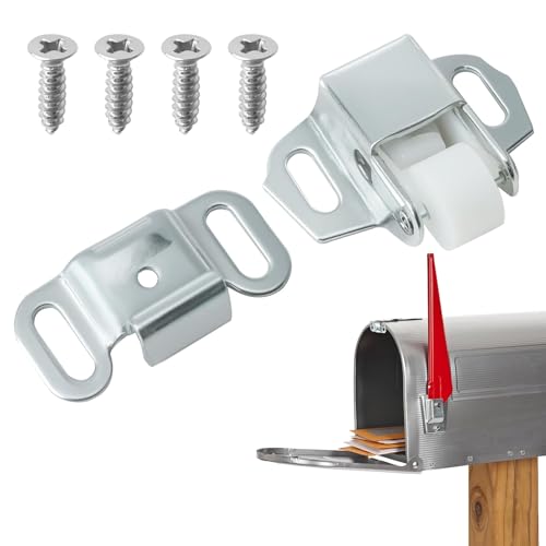 Mailbox Replacement Roller Catch Latch, Durable Roller Catch Latch with Screws for Mailbox Door Repair, Cabinet Doors, RVs, Campers, and Kitchen Hardware (1 Pc) - color: 1 Pc