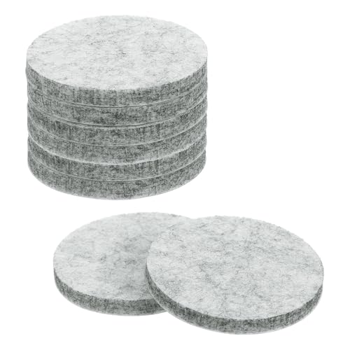 uxcell Furniture Pads, 8Pcs 2" - Round Self Adhesive Felt Furniture Pads, Floor Protectors for Furniture Feet Chairs Legs Hardwood Floors (Gray) - size: 2"