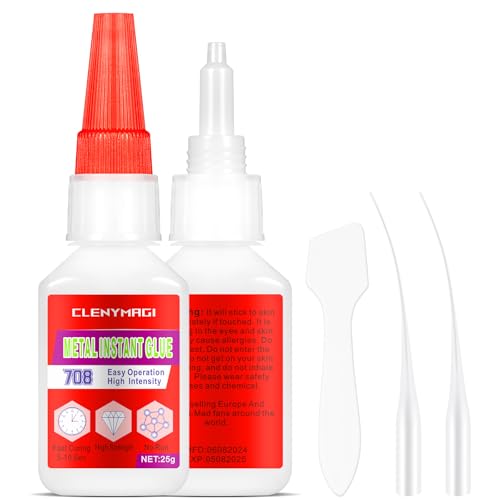 2-Pack Metal Glue, Heavy Duty Super Glue for Metal, Aluminum, Stainless Steel, Craft - Strongest Metallic Adhesive Weld, Fast-Bonding & Clear, Liquid Bonding Adhesive for Plastic, Wood - size: 2 Pack