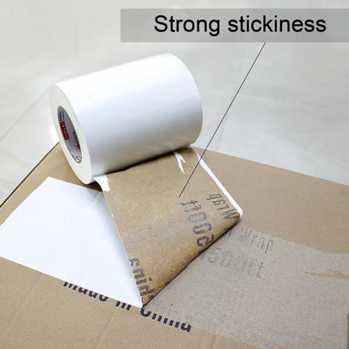 Wide Duct Tape, Industrial Grade 30Yards (90 ft) Wide 8'' Tape Duct, 9 Mil Heavy-Duty, Waterproof, Strong, Flexible, No Residue, for Crafts & Home Improvement (White, 8'' x 90ft) - color: White, size: 8'' x 90ft