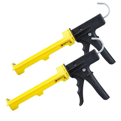 Dripless ETS2000 Ergo Composite Caulk Gun | Dripless Caulking Gun for 10 oz Cartridges or Tubes | Lightweight Body | 12:1 Thrust Ratio | Pro Painter Preferred | 2 Pack - size: Pack 2