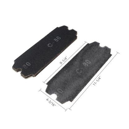 SCOTTCHEN Drywall Sanding Screen Mesh Sheet 4-3/16" x 11-1/4" Grit #80-12pcs - style: #80-12pcs