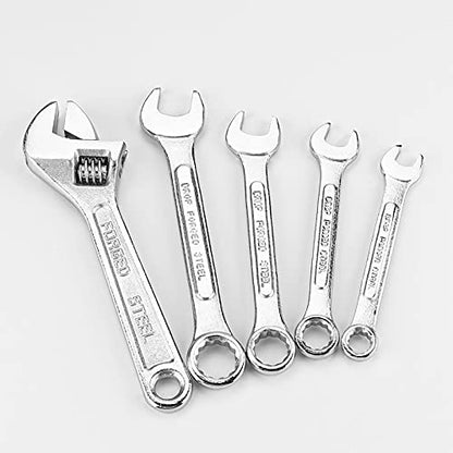 DOWELL 90 Piece Tool Set Home Repair Hand Tool Kit with Wrench Sets Plastic Tool Box Storage Case - size: 90PCS