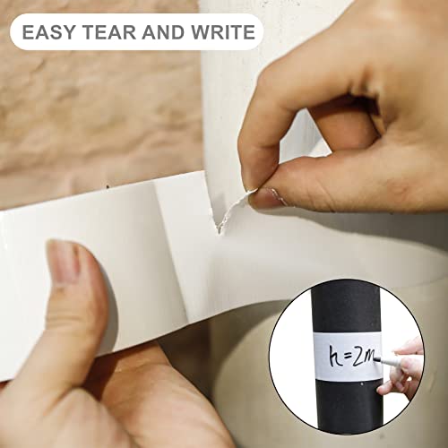 COSIMIXO 1-Pack White Wide Heavy Duty Duct Tape, 4 inches x 55 Yards, Strong, Flexible, No Residue, All-Weather and Tear by Hand - Bulk Value for Repairs, Industrial, Professional Use - color: WHITE, size: 4INCH X 55YDS