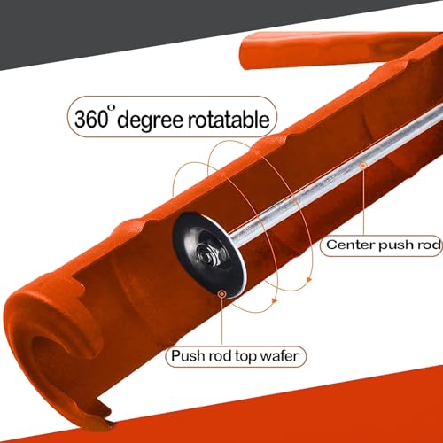 ADAK - Professional Caulking Gun, 10:1 Thrust Ratio, Caulking Gun No Drip, Hand Tool for Silicone & Sealant Application, Smooth Pressure Caulk Gun, Caulking Gun Tool (Orange) - color: Orange