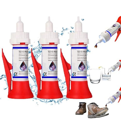 5210 Metal Oil Based Glue, Powerful Solder Multi-Material Repair Adhesive, Welding High-Strength Oily Universal Adhesive (3pcs) - color: 3pcs