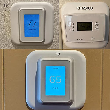 THP2400A1080 Large Cover Plate & Electrical Box Adaptor for T-Series Thermostats, White (1)
