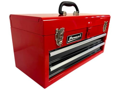 Homak 2 Drawer Ball Bearing Toolbox Chest, Red, 20 Inches - color: Red, size: 2-Drawer