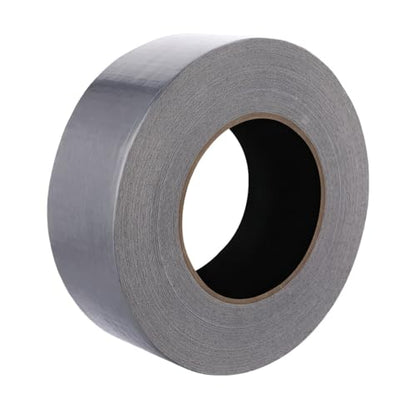 Brixwell Duct Tape Heavy Duty 1.88 Inch x 60 Yards Gray, Waterproof Adhesive Roll with Reinforced Cotton Mesh Backing, Professional Grade for Indoor Outdoor Repairs, Sealing, Bundling, Packaging Use - size: 1.88" x 60 yards