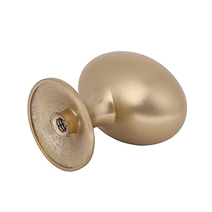HARPOON Cabinet Hardware Knobs Round Furniture Mushroom Knob - 1.4 Inch 10 Pack Champagne Gold - color: Champagne Gold