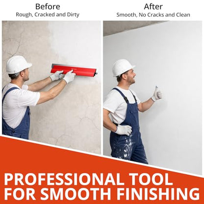 GETLITOOL 5PCS Paint Putty Scraper with Spare Blade, 5.9" to 31.5", Heavy-Dury Wall Smoothing Tool with Extension Pole & 201 Stainless Steel Blade for Drywall Repair, Joint Filling, Surface Finishing