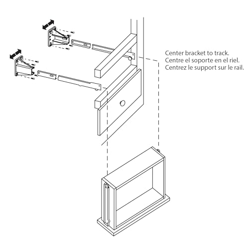 Prime-Line R 7240 Drawer Side Track Brackets, White Nylon (1 Pair)