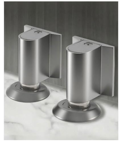 2 Packs Magnetic Doors Stoppers, Door Wedge Stopper for Bottom of Door, No Drill Invisible Doorstops for Inside Door, Heavy Duty Magnetic Doors Catch Holder to Keep Doors Open (Gray)