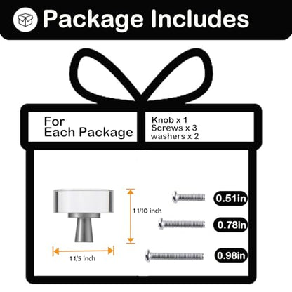 Crystal Kitchen Cabinet 4 Knobs Clear 1 1/5 Inch Dresser Knob Cabinets Handles Pulls, Glass Closet Drawer Drawers Square Hardware,Satin Brass Copper Bathroom Bedroom Pull Round Knobs Brushed Nickel - color: Nickel-4 pack, size: Round