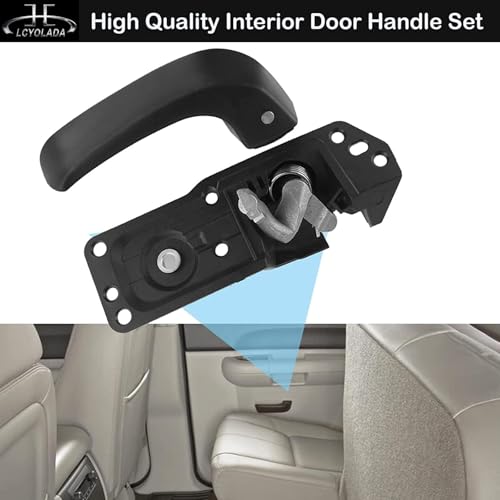 Interior Inside Front Right Passenger Door Handle Compatible with 2007-2014 Chevy Silverado Avalanche Suburban Tahoe Escalade Sierra Models, Replace OE# 80375,20833602 - color: Right Passenger Side