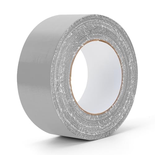 Grey Duct Tape Heavy Duty Waterproof, 40 Yards X 2 Inch, 9 Mils Thickness Strong Adhesive Sticky, No Residue, Easy Tear by Hand for Home Repairs Indoor Outdoor Crafts Packing HVAC and Construction - color: Grey 2 Inches Width, size: 40 Yards/Roll X 1 Roll