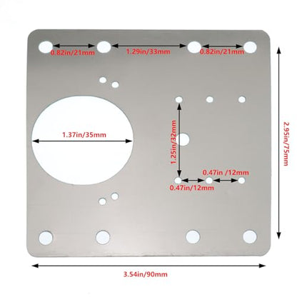 Stainless Steel Cabinet Door Hinge Repair Plate 8 Holes with Screws for Fixing Kitchen Cabinets Wardrobes Dressing Tables Wooden Tables and Chairs Beds and Shelves - style: 8 Holes