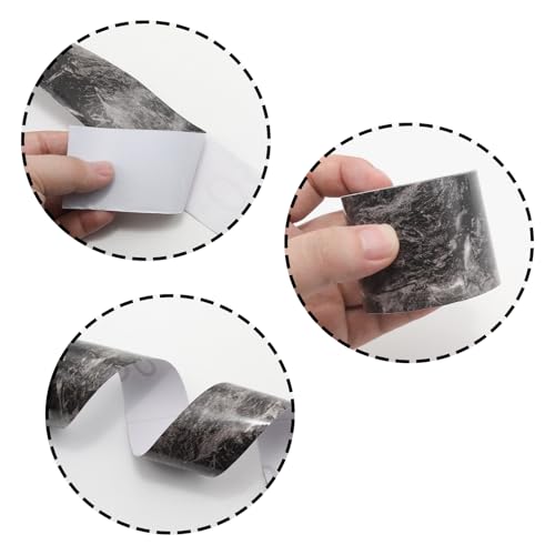 Lilaly 2 inches x 32 feet Wood Grain Repair Tape,Wood Grain Tape,Widely Used for Tables, Doors, Floor and DIY(Blackstone) - color: Blackstone